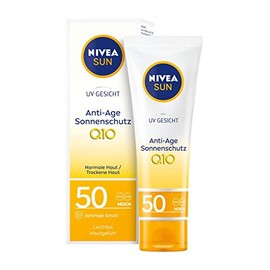 Nivea Sun Sonnencreme fürs Gesicht, Anti-Age und Anti-Pigmentflecken, Lichtschutzfaktor 50, Tube, 50 ml