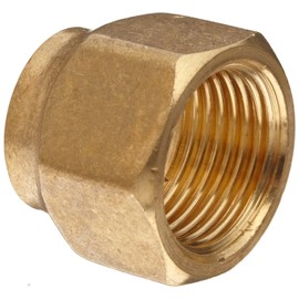 Anderson Metals-54018-06 Brass Tube Fitting, Short Forged Flare Nut, 3/8" Tube OD
