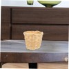 Mipcase 6pcs Handheld Bamboo Basket Miniature Woven Sundries Organizer for