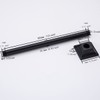 SEABEFORE 12" Ceiling Mounted shower arm Matte Black shower head