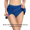 Hilor Women's Skirted Bikini Bottom High Waisted Shirred Swim Bottom