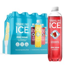 Sparkling Ice Purple Variety Pack, Flavored Water, Zero Sugar, with Vitamins and Antioxidants, 17 fl oz, 12 count (Black Raspberry, Cherry Limeade, Orange Mango, Kiwi Strawberry) - Flavor Name: Blue Variety Pack