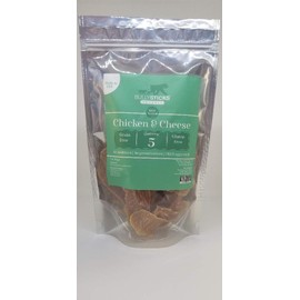 Bullysticks Organic Chicken Jerky Dog Treats - Premium Gourmet Chicken Jerky for Dogs Made in The USA, USDA Approved | Chicken & Cheese (5 oz Bag)