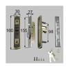 LIXIL Maintenance Parts Sliding Door Combination Inner and Outer Lock