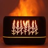 200ml Essential Oil Diffuser Hollow Out Quiet Diffuser with Flame