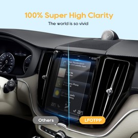 LFOTPP [2 Stück] Kompatibel mit Volvo XC40 XC90 XC60 Navigation Touchscreen Schutzfolie, 8,7 Zoll GPS Navi Nano 5H Kratzfest Anti-Fingerprint Navigation Displayschutzfolie Anti-Kratzen