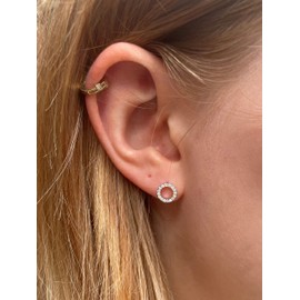 Lilian Belle 21st Birthday Jewellery Gifts for Girls Women Sterling Silver CZ Encrusted Earrings, Boxed and Gift Ready