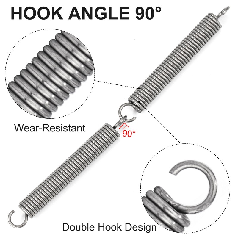 GUNGY Tension Springs with Hooks Stainless Steel Tension Spring Tension