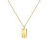 Yimofy Gold Initial Necklace for Women 18K Gold Plated Stainless