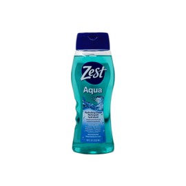 Zest Zest Aqua Hydrating Body Wash, 18 Fl Oz (Pack of 6) - Moisturizing & Refreshing Shower Gel, Easily Lathers for a Relaxing Bubble Bath - Foaming & Exfoliating Skin Cleanser for a Smooth & Clean Skin