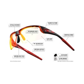 Tifosi Unisex Adult Crit Polarised Fototec Photo Chromic Smoke Lens Sunglasses - Matte Gunmetal/Polar, One Size