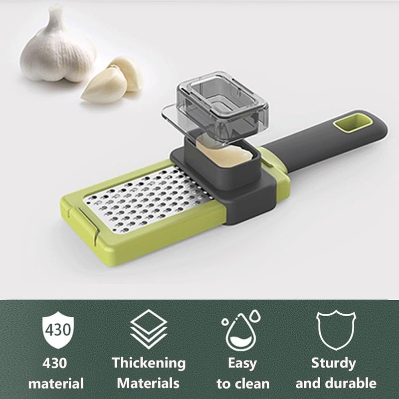 AIMALL 2-Piece Multifunctional Manual Garlic Grinder, Durable Kitchen Gadget for