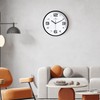 Lafocuse 3D Large Numbers Wall Clock White Silent Modern Wall