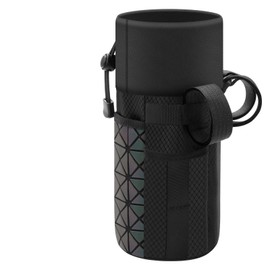 AiQInu Universal Bicycle Bottle Holder with Bag for Folding, Pushchair, Motorcycle, Wheelchair, Scooter