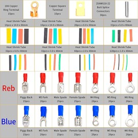 Kit de 678 Terminales Eléctricos Termocontraíbles Uplayteck – Conectores y Tubo 2:1