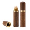 Toothpick Dispenser Wooden Portable Elegant Toothpick Holder Pill Box Toothpick