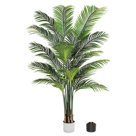 Palmera Artificial Árbol Palmera Falsa con Maceta Plastico, Planta de Imitación Areca Hoja Artificial Tropical Decoración para hogar,Oficina o...     