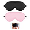 Silk Sleep Eye Mask 2 Pcs- Pure natural soft breathable