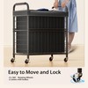 Laundry Hamper 3 Section, 145L Rolling Laundry Sorter Basket with