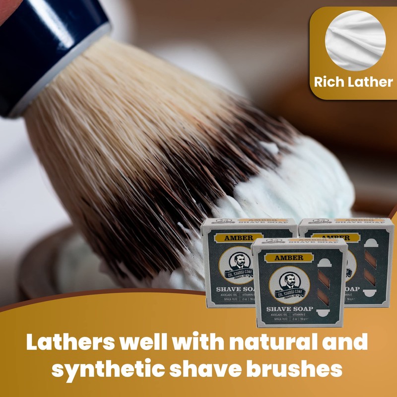 COL CONK AMBER SUPER BAR SHAVE SOAP