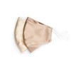 Pack of 2 100% Mulberry Silk Face Masks Nose Wire