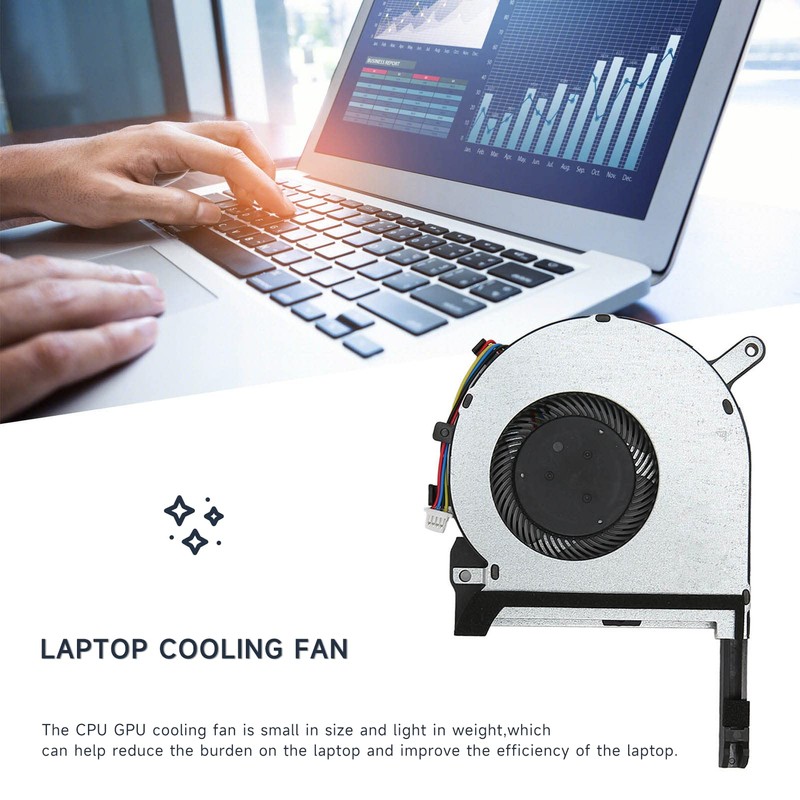 Gugxiom 4 Pin CPU GPU Cooling Fan, Good Heat Dissipation,