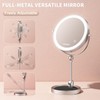 Beautifive 10" Makeup Mirror with Light, 12X/1X Magnifying Mirror with