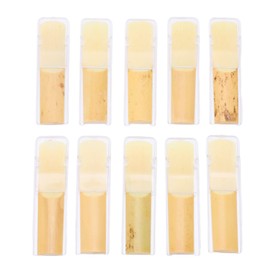 10PCS Alto Saxophone Reeds 2.5 E Flat Alto Sax Reeds with Storage Box Traditional Reeds for Saxophone Alto