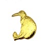 Kiwi Bird Gold Metal Pin Badge, Metal