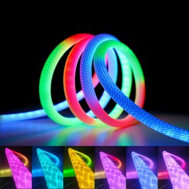 Cofiveevo Rope Lights, 16.4FT LED Rope Light DIY, Music Synchronization, Outdoor IP67 Waterproof, Used for Bedroom and Wall Decoration, Music Synchronization, Bedroom, Gaming, Party, Christmas