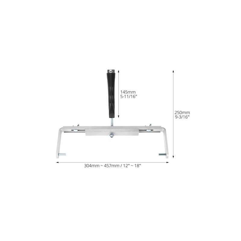 QWORK Paint Roller Holder, 12-18 in Aluminum Roller Frame for