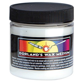 Jacquard Dorlands Wax - 4 Ounce - Versatile Pure Wax and Damar Resin - Protective Topcoat for Sealing and Finishing