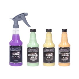 Lane's Car Products Carnauba Car Wax Kit, with Carnauba Soft Wax, Nana Wax, Gold Edition Wax & Shine Spray, Exterior Car Care Products, Multi Surface Car Polish for Quick Shine, Car Gifts for Men-16oz