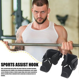 Hook Grips Weightlifting | Weightlifting Straps Lifting Hooks Gym Gloves | 2X Gym Accessories for Men, Anti-Skid Workout Gloves for Deadlift, Pull Up