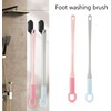 Cepillo de ducha flexible para pies Zkbszn con cerdas suaves