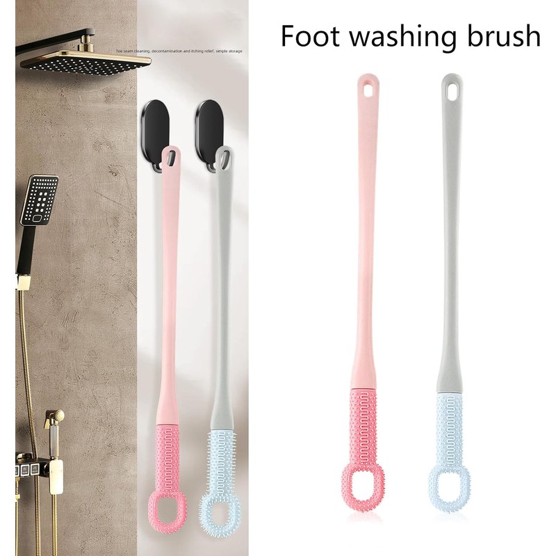 Cepillo de ducha flexible para pies Zkbszn con cerdas suaves