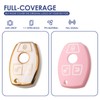 LIANGYM 2-Pack for Mercedes-Benz Key Fob Cover, TPU Case Accessories