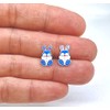 Cute Bunny Rabbit Earrings 925 Sterling Silver