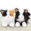 MorisMos Cat Teddy Set, 2pcs 42cm Realistic Kitten Soft Toy,