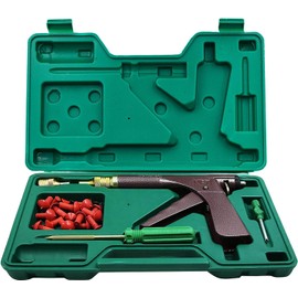 AVETUL Motorcycle Tire Plugger Repaire Tool Kit Tubeless Vacuum Tyre Repair Tool Kit with 32 pcs Rubber Plugs Tire Plug Gun Kit for Motorcycle Dirt Bike ATV Lawn Mower