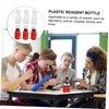 Ciieeo 20pcs Graduated Laboratory Reagent Bottles Pet and Plastic Chemical