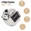 JSHYGOUP Metal Handheld Tally Counter 4-Digit Number Count Clicker Counter