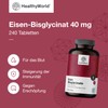 HealthyWorld® Iron Bisglycinate 40 mg - With Vitamin C -