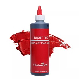 Chefmaster Super Red Food Coloring Gel 10.5 Ounce Premium Vibrant Color for Baking