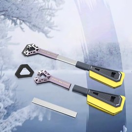 Wandefu 24 in. Multifunctional ice scrapers for car Windshield 2-in-1 Snow Brush and Ice Shovel SUV Snow Removal Snow Scraper for car with ice Scraper and Snow Brush Windshield Scraper Blue Colour