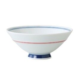 Hasami Ware 99268 Yumeji Rice Bowl, Medium, Red