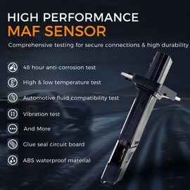 Mass Air Flow Sensor for Nissan Infiniti 03-14 Altima 03-09 350Z 09-15 370Z 07-13 Sentra 05-15 Frontier 05-15 Xterra 03-15 Murano 03-08 G35 08-13 G37, MAF Sensor OEM Replacement 22680-7S000 AF10141