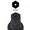 sourcing map 27mm Impact Hex Bit Socket, 1" Drive 102mm