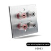 Byttlerom Connector Banana Wall Plate Banana Plug Binding Post Wall