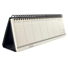 SIGEL C2480 Conceptum Desktop planner 2024, large, large, Black, hardcover, 2 pages equal to the week at the bottom and notes at the top, 132 pages